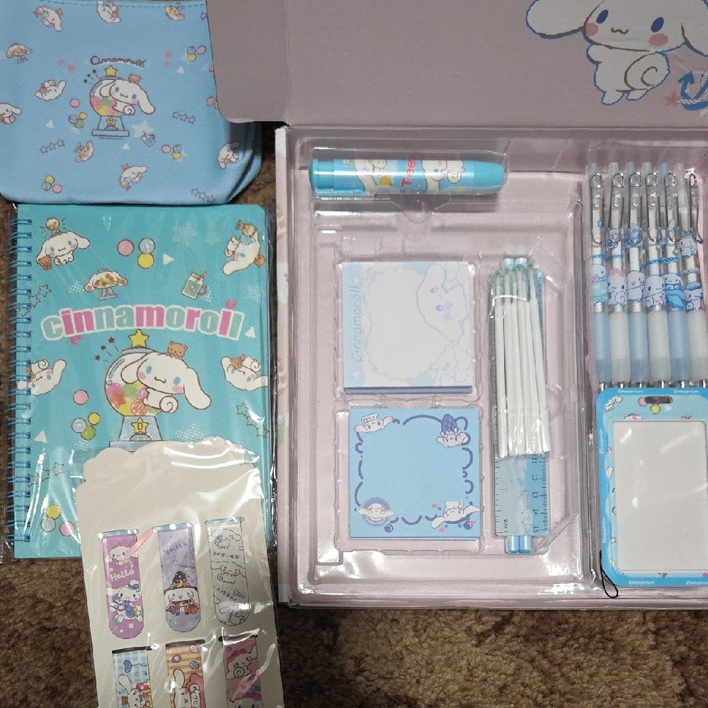 Party Supplies Set - Blue and White